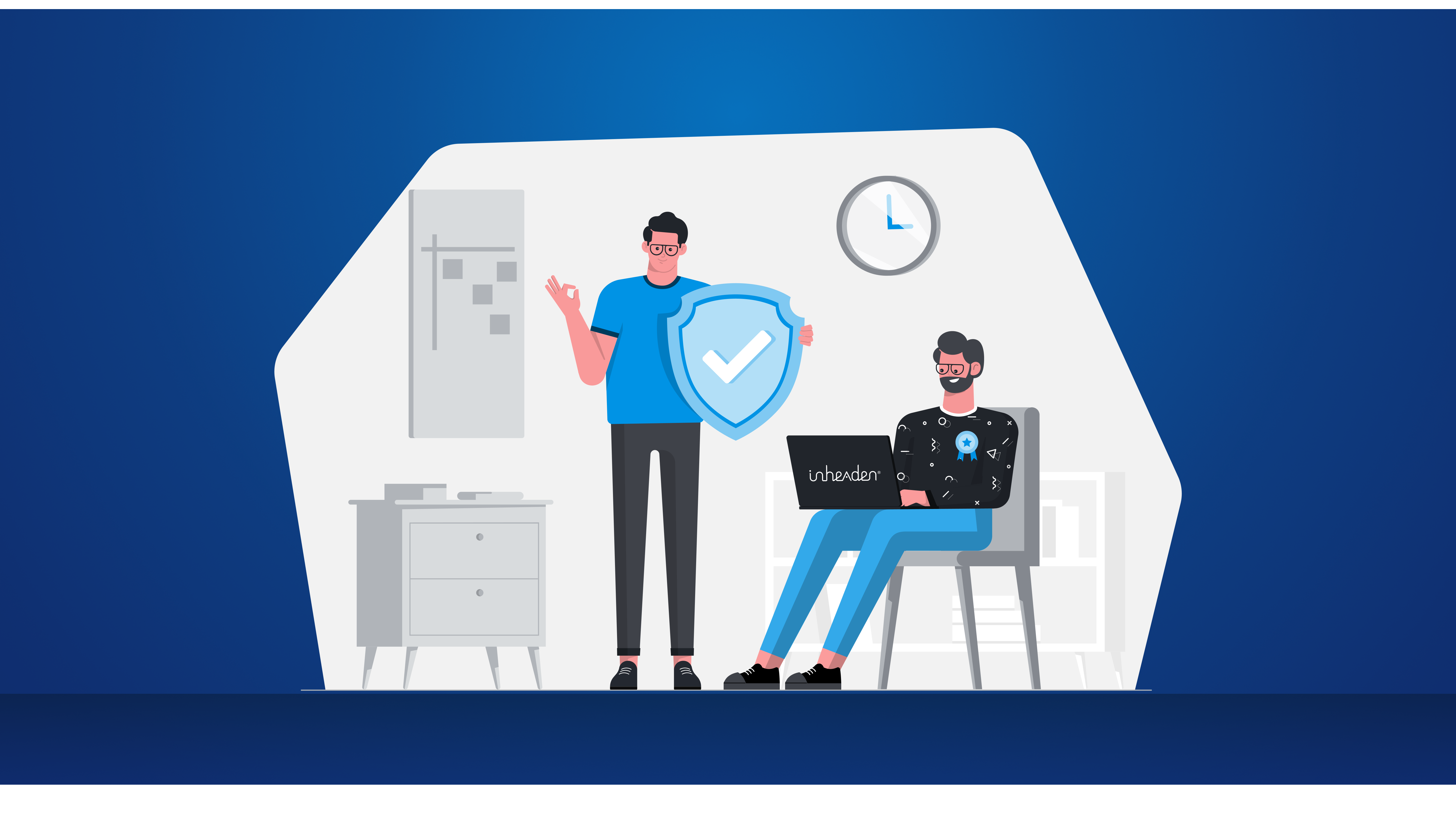 Illustration of two people discussing how to Implement Stripe-Like Idempotency Keys with Go and PostgreSQL